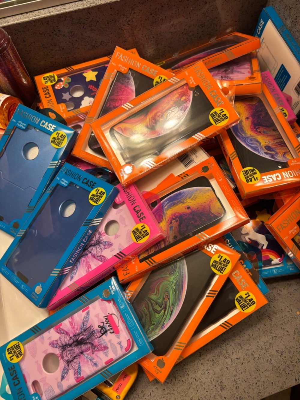 31 Mixed Fashion Phone Cases - Pink, Blue, Orange, Purple